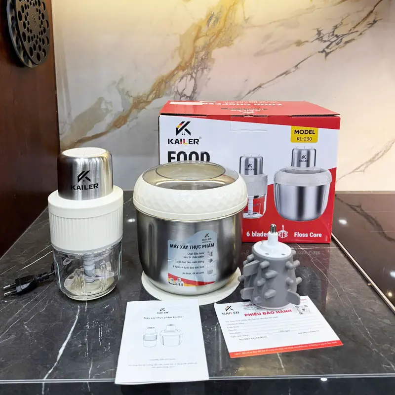 Máy xay đa năng 2 cối KL-230 cối inox
