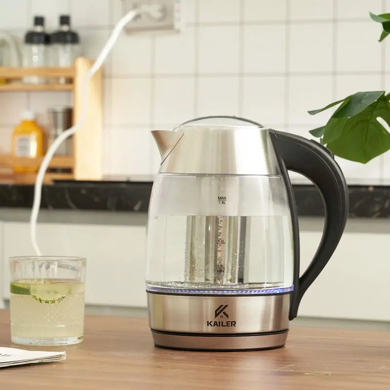Ấm siêu tốc thủy tinh 1.8L KAILER KL-268